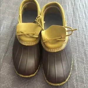 L.L. Bean | Shoes | Ll Bean Brown And Yellow Boots For  display picture 1
